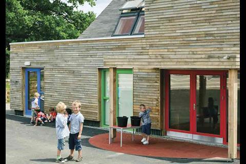 White Design Dartington School  timber panels